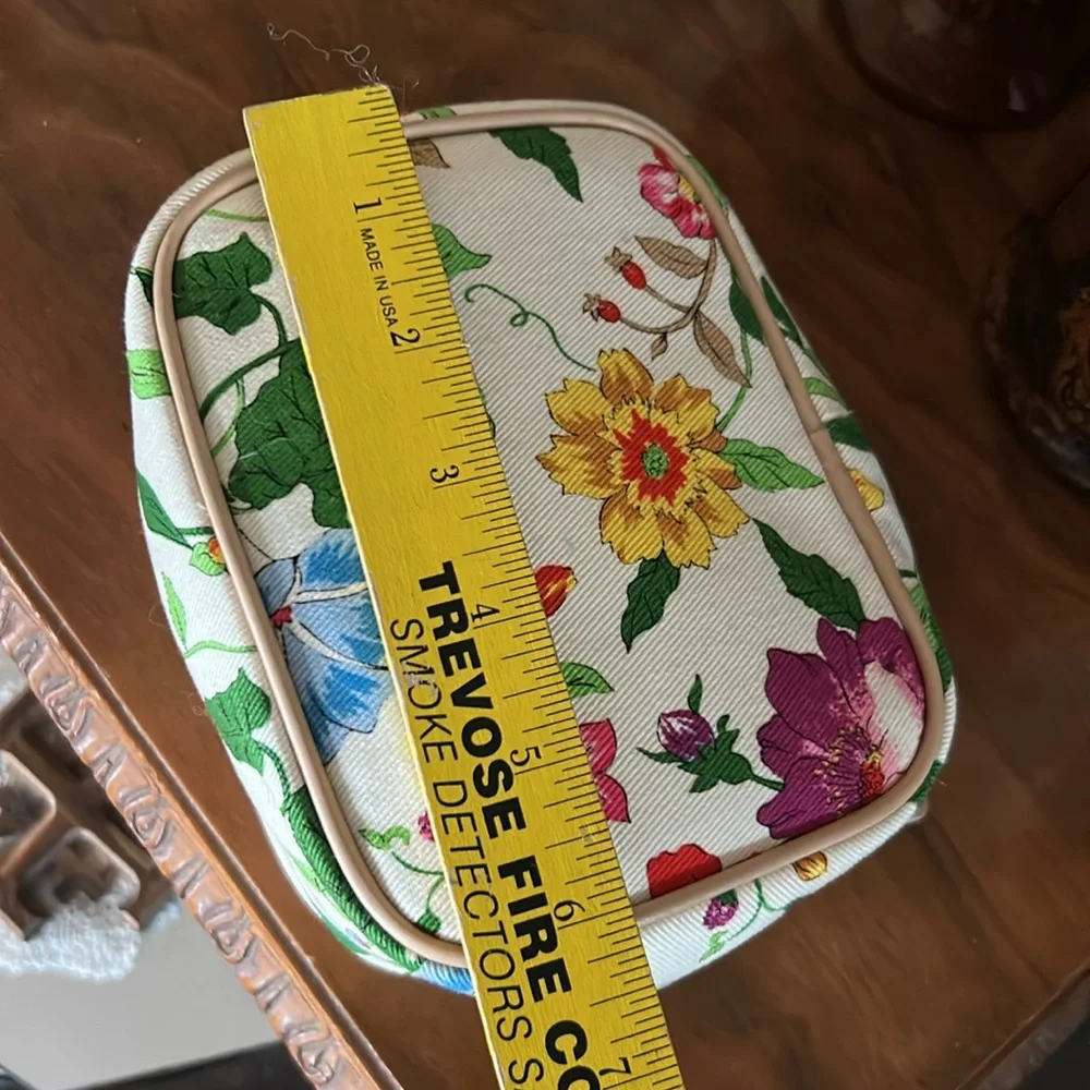 TALBOTS Floral Cosmetic Case